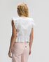 LEE RUFFLE SLEEVE SHIRT BRIGHT WHITE