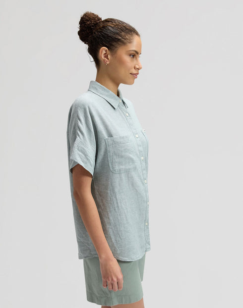 LEE SS LOOSE UTILITY SHIRT DESERT SAGE