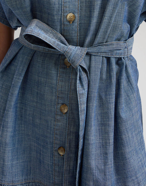 LEE TIERED DRESS INDIGO PREP