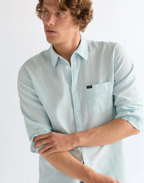 WRANGLER 1 PKT SHIRT FORGET ME NOT