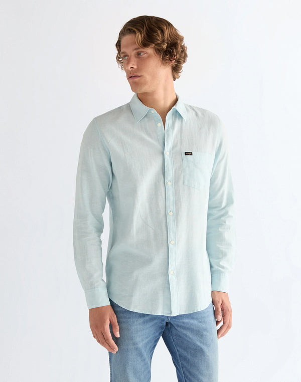 WRANGLER 1 PKT SHIRT FORGET ME NOT
