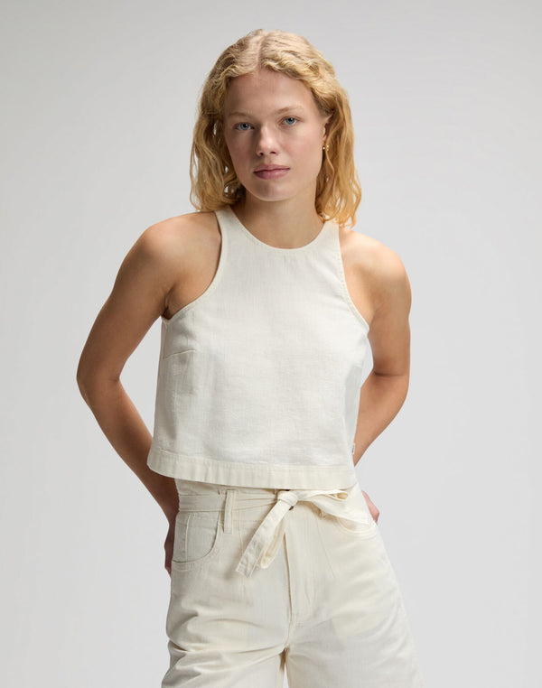 LEE BOXY SLEEVELESS TOP NATURAL