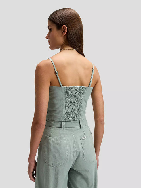 LEE STRAPPY TANK DESERT SAGE