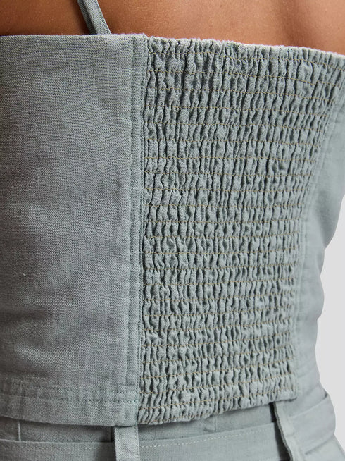 LEE STRAPPY TANK DESERT SAGE