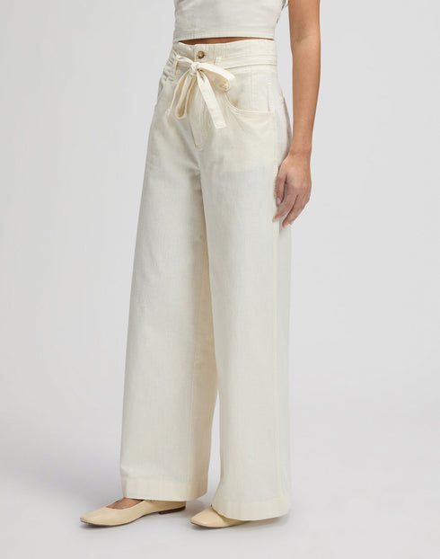 LEE PLEATED TROUSER NATURAL