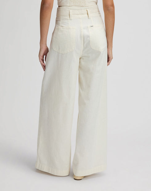 LEE PLEATED TROUSER NATURAL