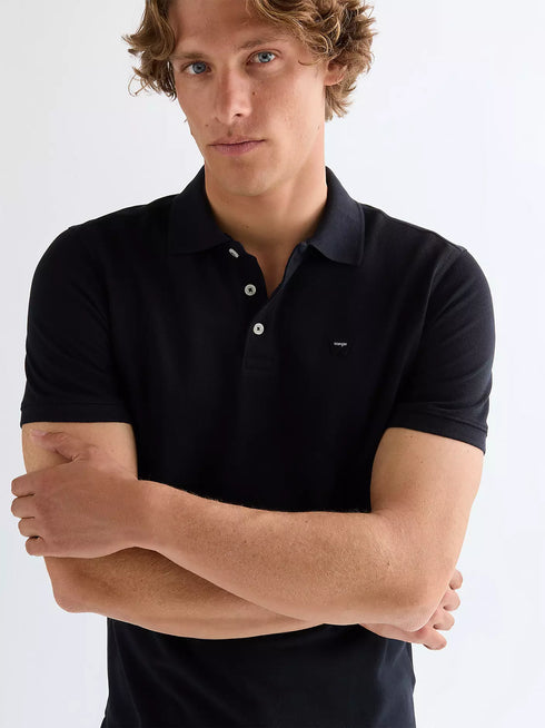 WRANGLER POLO SHIRT BLACK