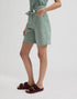 LEE PLEATED BERMUDA DESERT SAGE