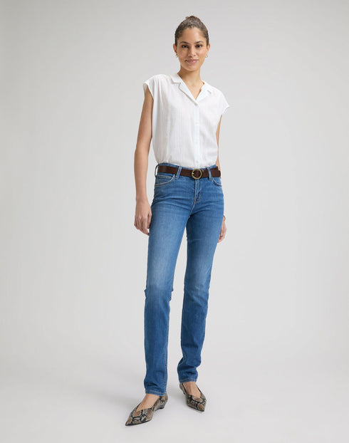 LEE CAP SLEEVE SHIRT BRIGHT WHITE