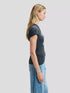 LEE RECORD TEE WASHED BLACK