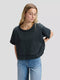 LEE SS CROPPED TEE WASHED BLACK