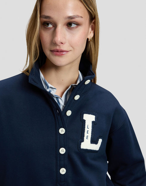 LEE POPOVER SWEATSHIRT RIVET N
