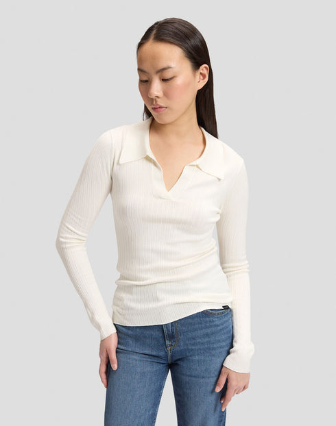 LEE LS POLO ECRU