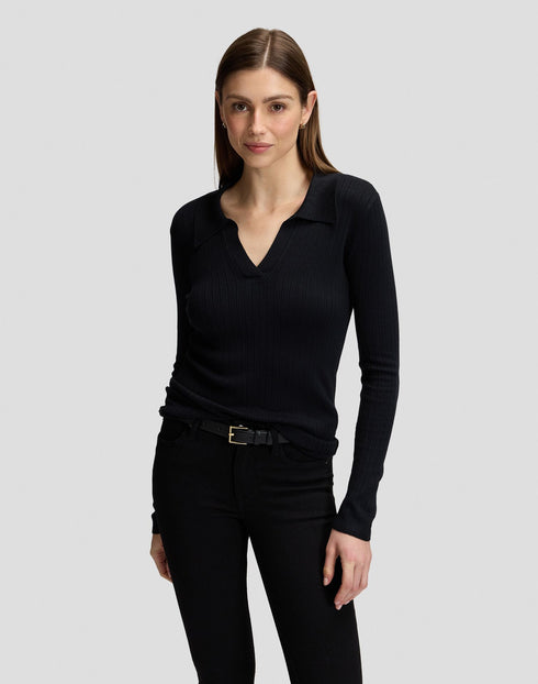 LEE LS POLO BLACK