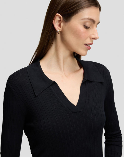 LEE LS POLO BLACK