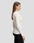 LEE LS BOAT NECK TEE ECRU