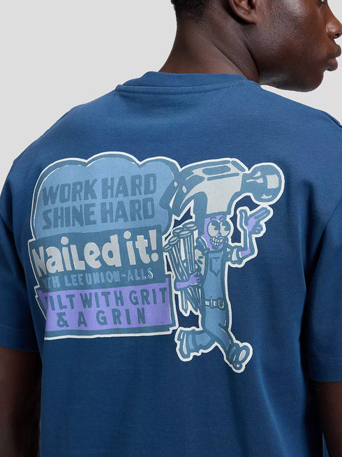 LEE WORKWEAR HAMMER TEE INSIGNIA BLUE
