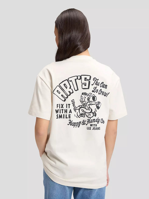 LEE WORKWEAR CREW TEE ECRU