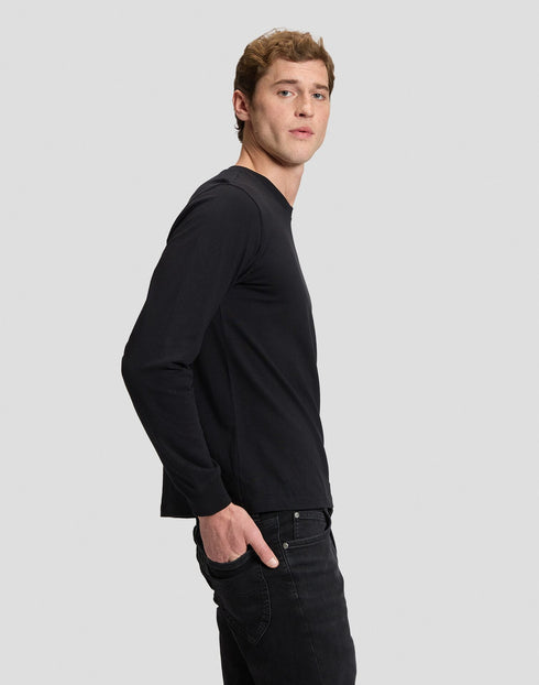 LEE LS PATCH LOGO TEE BLACK