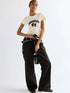 WRANGLER SHRUNKEN BAND TEE EGRET