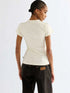 WRANGLER SHRUNKEN BAND TEE EGRET
