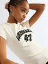 WRANGLER SHRUNKEN BAND TEE EGRET