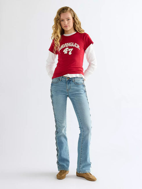 WRANGLER SHRUNKEN BAND TEE CHILI PEPPER