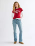 WRANGLER SHRUNKEN BAND TEE CHILI PEPPER