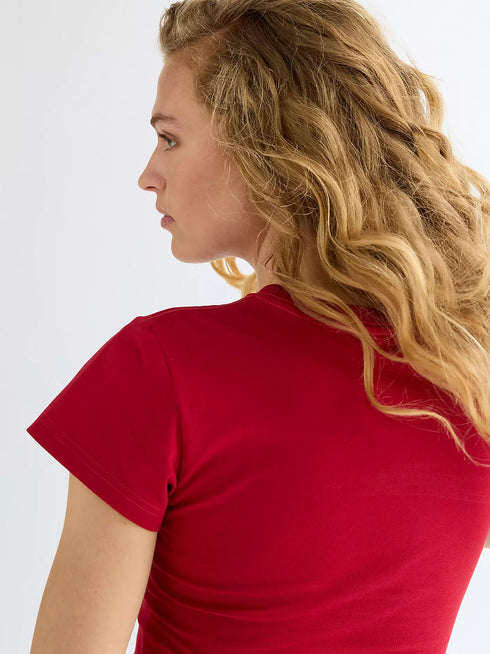 WRANGLER SHRUNKEN BAND TEE CHILI PEPPER