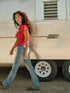 WRANGLER SHRUNKEN BAND TEE CHILI PEPPER