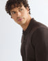 WRANGLER LS POLO SHIRT CHOCOLA