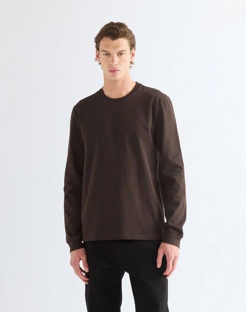 WRANGLER LS TEE CHOCOLATE TORT