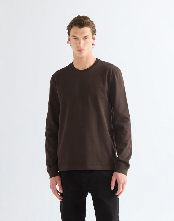 WRANGLER LS TEE CHOCOLATE TORT