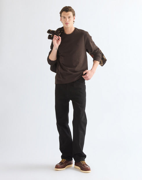 WRANGLER LS TEE CHOCOLATE TORT