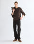 WRANGLER LS TEE CHOCOLATE TORT