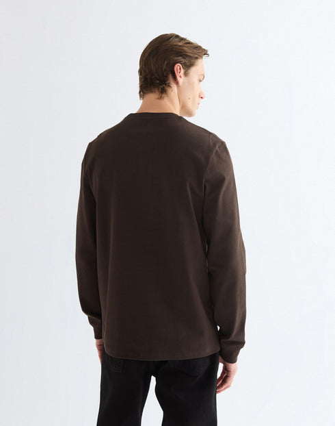 WRANGLER LS TEE CHOCOLATE TORT