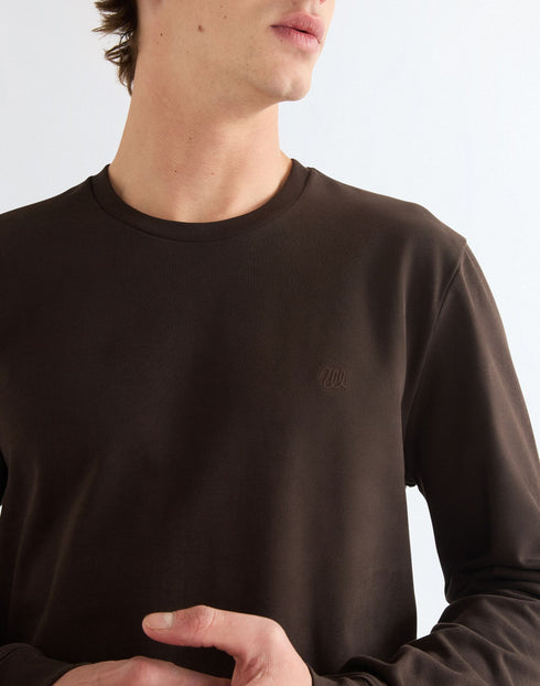 WRANGLER LS TEE CHOCOLATE TORT