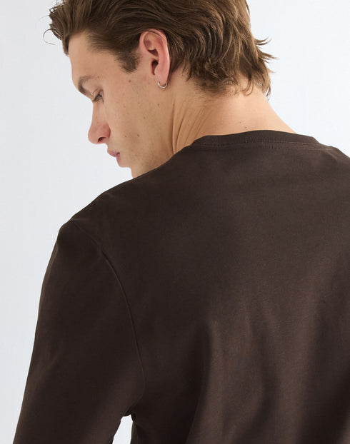 WRANGLER LS TEE CHOCOLATE TORT