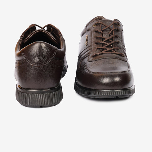Greyder Men's Classic Leather Sneakers In Brown