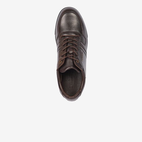 Greyder Men's Classic Leather Sneakers In Brown