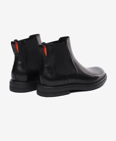 Greyder Men's High Formal Leather Boots In Black
