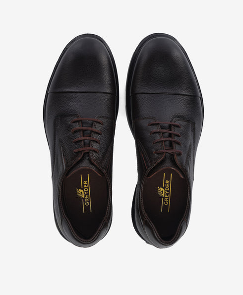 Greyder Men's Formal Leather Shoes in Brown