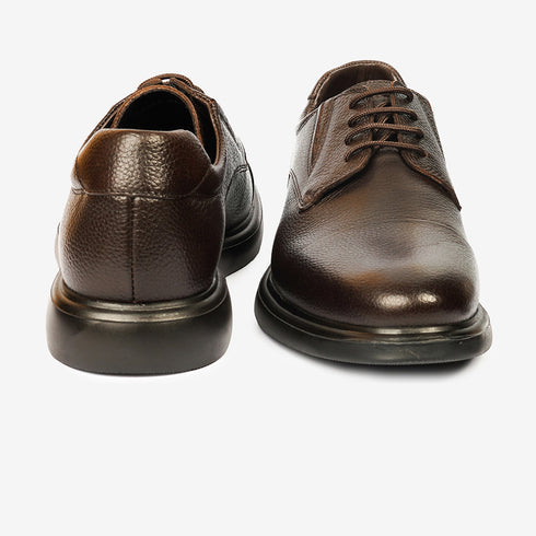 Greyder Men's Formal Leather Shoes in Brown