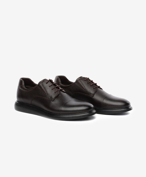 Greyder Men's Formal Leather Shoes in Brown