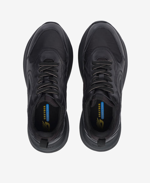 Greyder Men's Leather Sports Sneakers