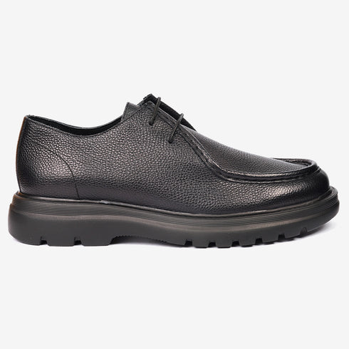 Greyder Men's Formal Leather Moccasin Black Boots