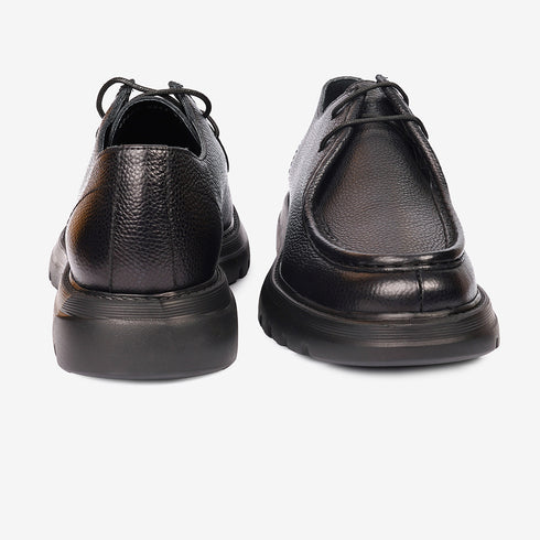 Greyder Men's Formal Leather Moccasin Black Boots