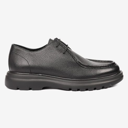 Greyder Men's Formal Leather Moccasin Black Boots