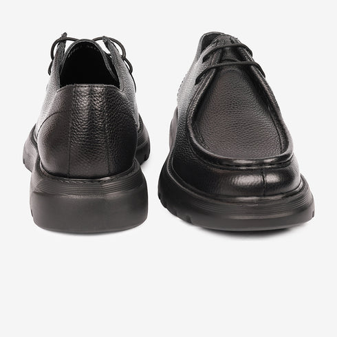 Greyder Men's Formal Leather Moccasin Black Boots