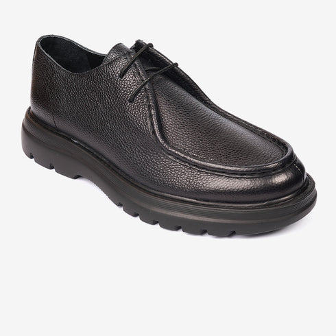Greyder Men's Formal Leather Moccasin Black Boots